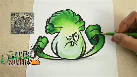 COMO DIBUJAR A BONK CHOI PLANTS VS ZOMBIES 2 How To Draw Bonk Choi