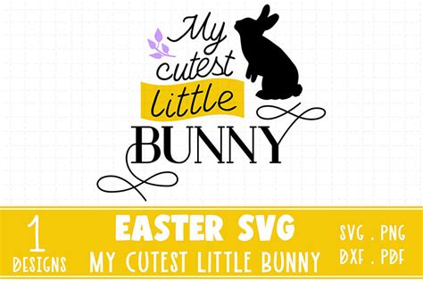 Cutest Bunny Cottontail Easter Svg By Redearth And Gumtrees Thehungryjpeg