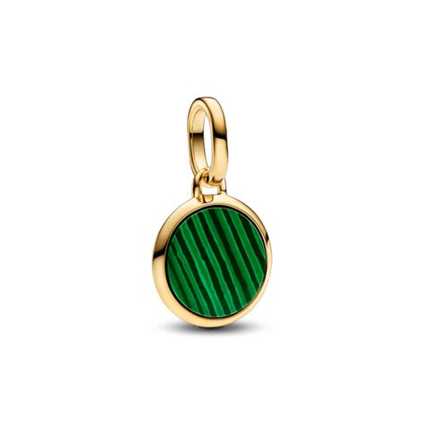 Pandora Green Engravable Mini Medallion Charm Pandora Charms From
