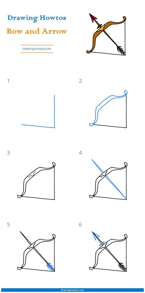 How To Draw A Bow And Arrow Step By Step Easy Drawing Guides