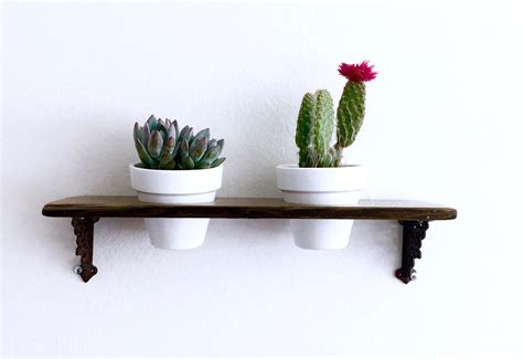 Plant Holder Recycled Wood 2 Pot Holder With Galvanized Etsy