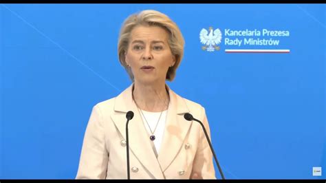 Ursula von der Leyen o odblokowaniu środków z KPO dla Polski Mam