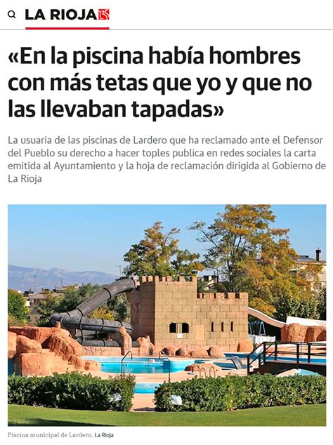 Una Mujer Reivindica Su Derecho A No Llevar La Parte De Arriba Del Bikini Porque No La Necesita