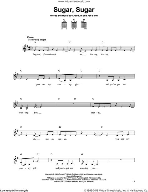 Sugar Sugar Guitar Chords