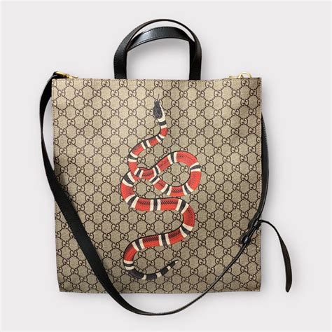 Gucci Snake Supreme Tote Luxury Bags And Wallets On Carousell