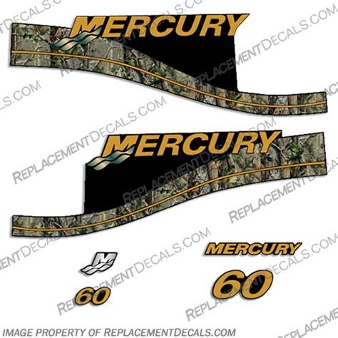 Mercury Custom 60 ELPTO Decal Kit Real Camo Style