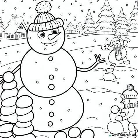 Coloriage D Hiver Pour Maternelle T L Charger Ou Imprimer Gratuitement