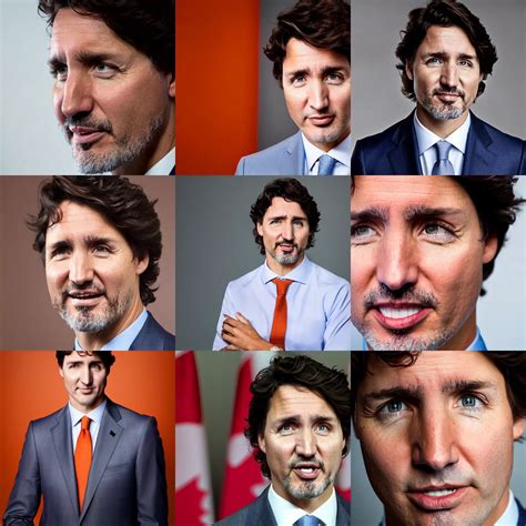 Justin Trudeau With A Bad Orange Spray Tan High Stable Diffusion