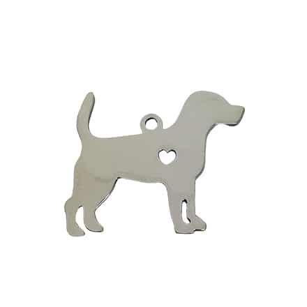 RVS Honden Bedel 30mm 1x Kralenwinkel Albertien Rvs Dinosaur