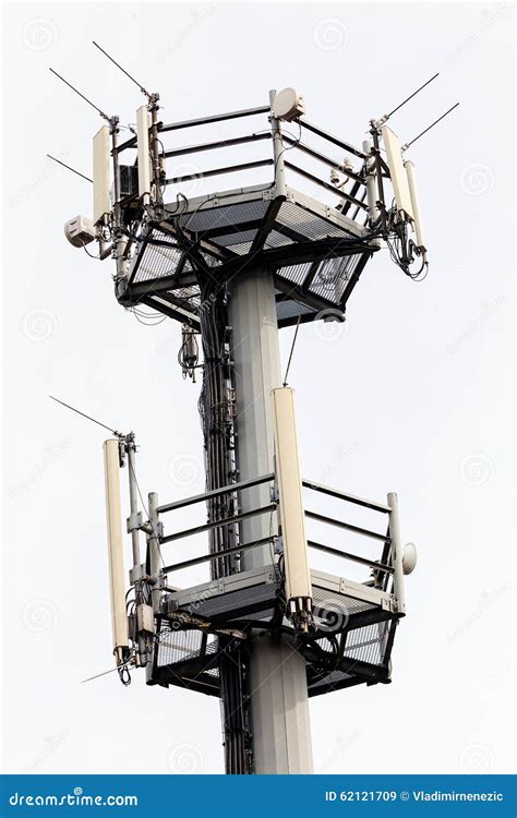 Telecommunication Antennas Stock Image Image Of Lines 62121709