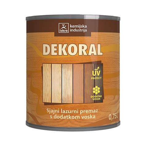 Lazura Za Drvo ISKRA DEKORAL BEZBOJNI 0 75L Pevex