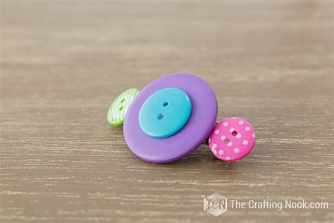 Diy Button Hair Clips For Girls And Mom The Crafting Nook