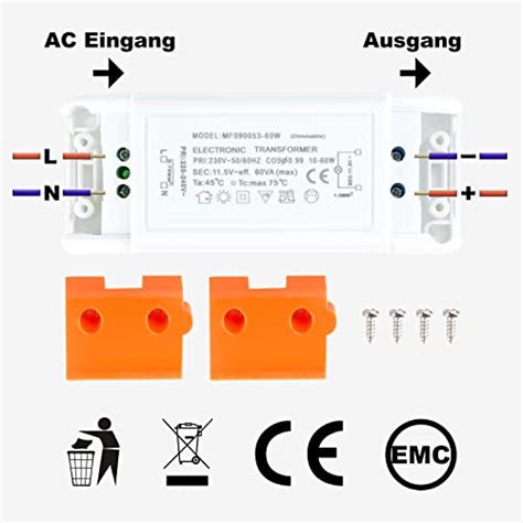 Yafido Elektronischer Transformator V Ac Auf V Ac