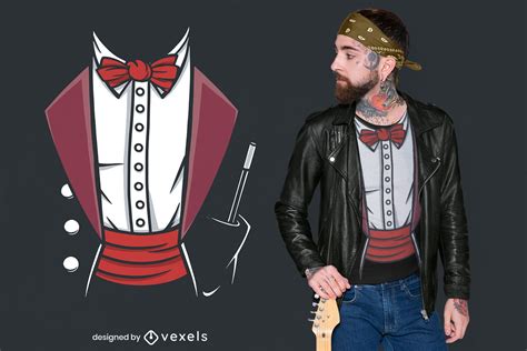 Magician Suit With Wand T Shirt Design Vector Download