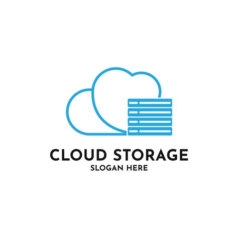 Cloud storage logo design creative idea 27428377 Vector Art at Vecteezy