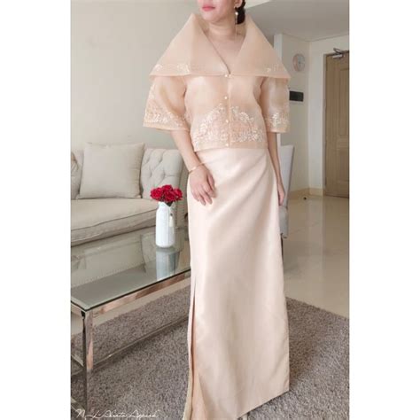 MODERN FILIPINIANA MARIA CLARA TOP AND SKIRT FOR WOMEN Lazada PH