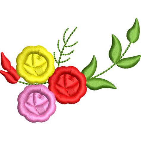 Flower Embroidery Design Set