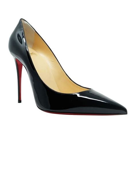 Christian Louboutin Kate 100 Patent Leather Pumps In Black Lyst