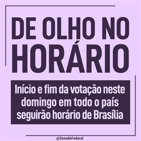 Senado Federal on Twitter ATENÇÃO Eleitores que moram em locais