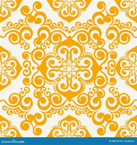 70s Wallpaper Pattern Stock Vector Illustration Of Decor 28079178