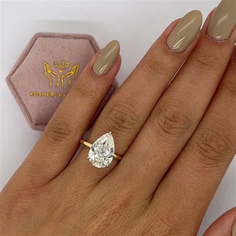 1 Carat Pear Cut Lab Grown Diamond Igi Certified Etsy