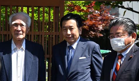 立民・枝野代表、大分に訪れ村山元首相と面会、選挙協力を求める「もう1回リベラルな政権を」 政治知新