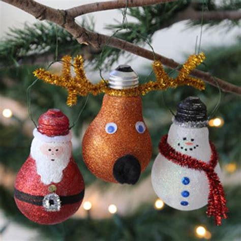 Creative Ideas - DIY Light Bulb Christmas Ornaments