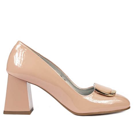 Women Stylish Elegant Shoes 1291 Patent Nude Price 249 Lei Marelbo