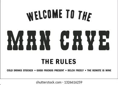 Man Cave Signs Stock Illustration 1326616259 | Shutterstock