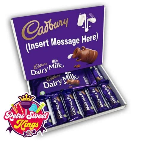 Cadbury Dairy Milk Chocolate Gift Box Hamper Birthday Personalised