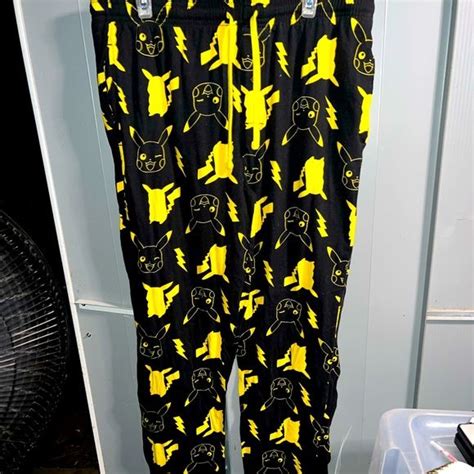 Mens Pokémon “ Pikachu” Sleeploungepajama Bottomspants Lounge Pajamas Pajama Bottoms