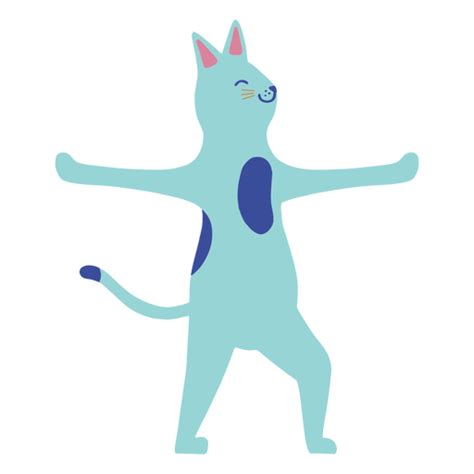 Cat Dancing Flat Png And Svg Design For T Shirts