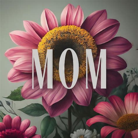 Premium Vector Mothers Day Greeting Card With Colorful Flowers