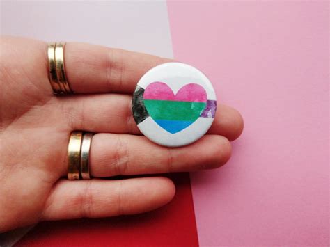 Demisexual Polyromantic Badge Lgbt Pins Queer Pride T Etsy