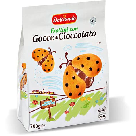 Biscotti Frollini Con Gocce Di Cioccolato Dolciando G In Dettaglio