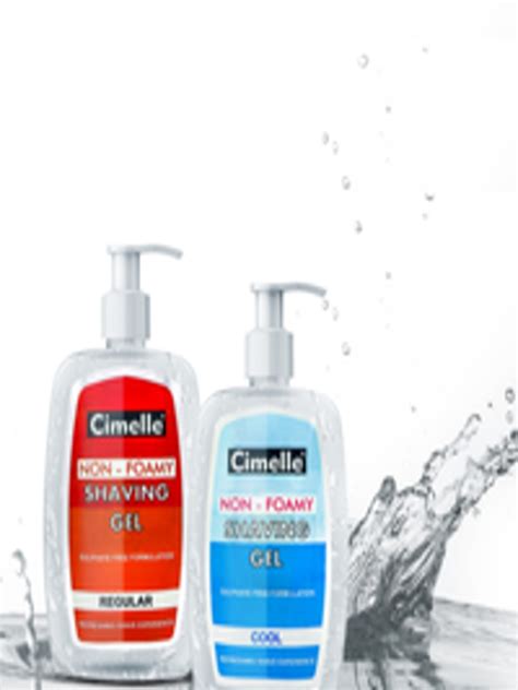 Buy Cimelle Set Of 2 Non Foamy Cool And Regular Shaving Gel 500ml Each