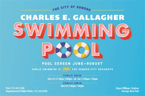 Mayor Barlow Announces City Pool Opening On July 6th Oswego New York