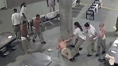 Warning Graphic Video Violent Prison Brawl Caught On Tape