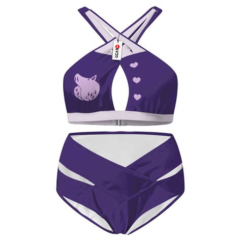 Merlin Gluttony Crisscross Swimsuit Anime Bikini Otaku Fan