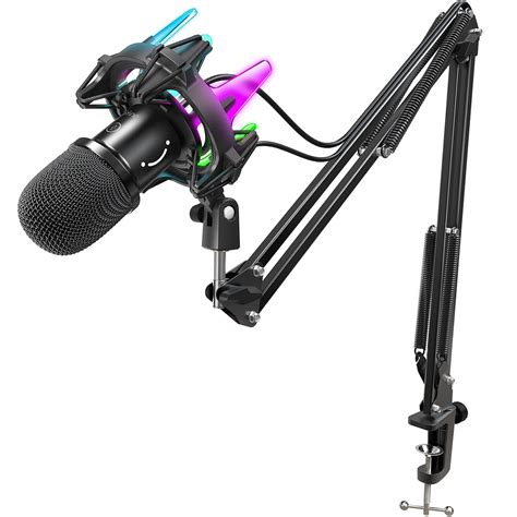 FIFINE K651 USB Dynamic Mic Bundle with A RGB Shock Mount & Touch-sens | FIFINE MICROPHONE