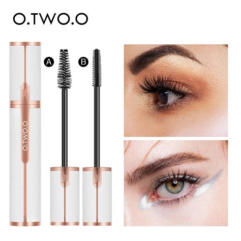 O two o Mascara Imperméable À L eau 4d Soie Fibres Bouclage Volume Cils