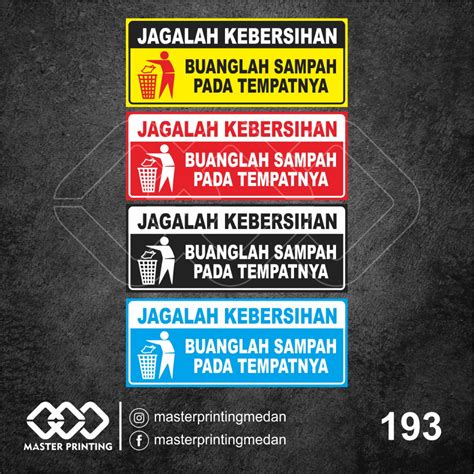 Jual 193 Stiker Jagalah Kebersihan Buang Sampah Pada Tempatnya