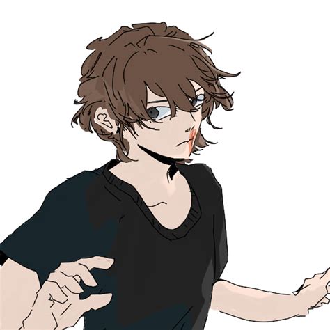 Wallpaper Picrew Original Characters Gods Cut Brunette Black Eyes Black T Shirt