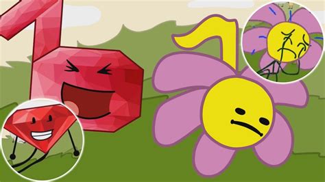 Bfdi Ruby And Flower In Therealsullygs Video Bfdi Reference Youtube