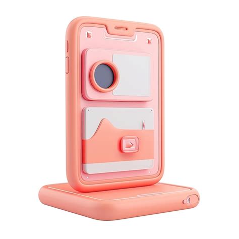 Premium Photo Video And Photo Gallery On Mobile App 3d Style Isolated