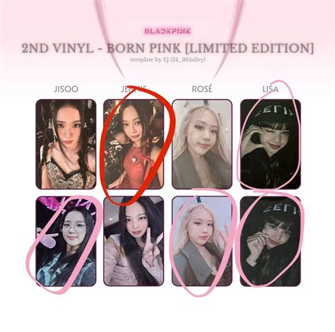 Wtt Blackpink Born Pink Vinyl Photocards Hobbies Toys Memorabilia