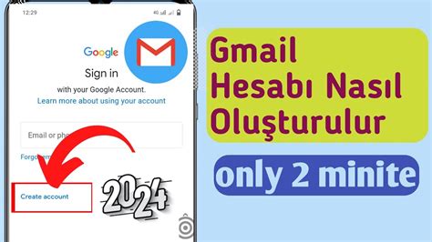 Telefon Numarası Olmadan Gmail Hesabı Nasıl Oluşturulur 2024 gmail