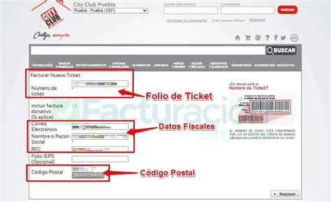 Total Imagen Facturar Ticket City Club Abzlocal Mx