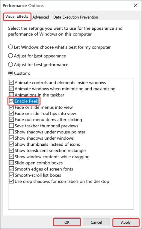 How To Enable Or Disable Aero Peek In Windows Gear Up Windows