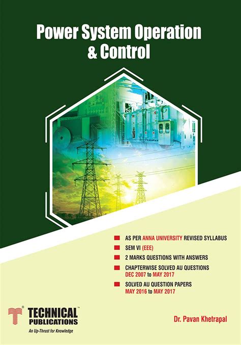 Power System Operation And Control Ebook Pavan Khetrapal